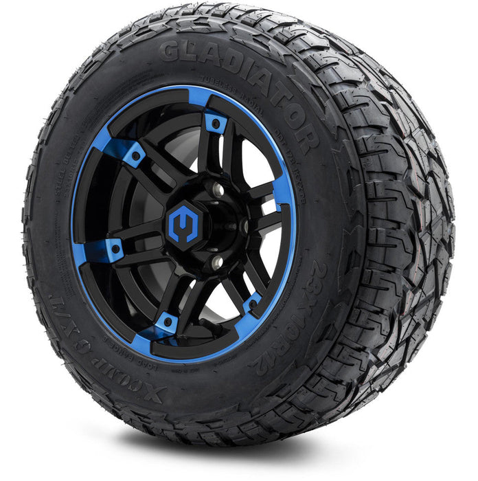 MODZ 12' Aftershock Blue & Black - Tire and Wheel Combo