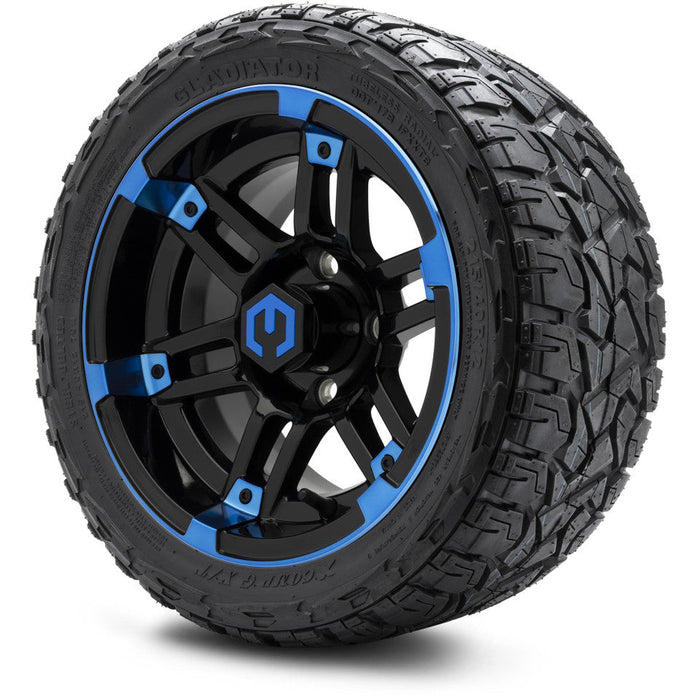 MODZ 12' Aftershock Blue & Black - Tire and Wheel Combo