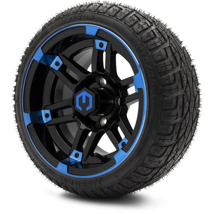 MODZ 12' Aftershock Blue & Black - Tire and Wheel Combo