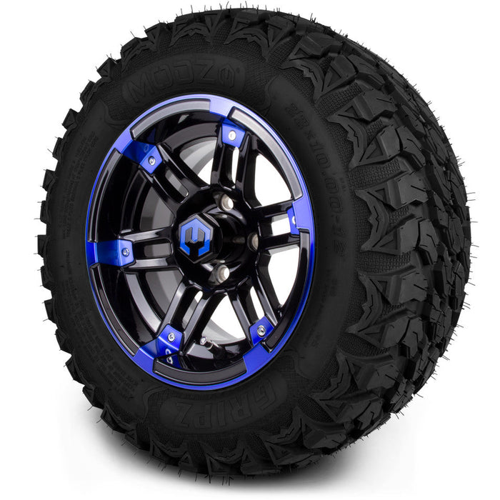 MODZ 12' Aftershock Blue & Black - Tire and Wheel Combo
