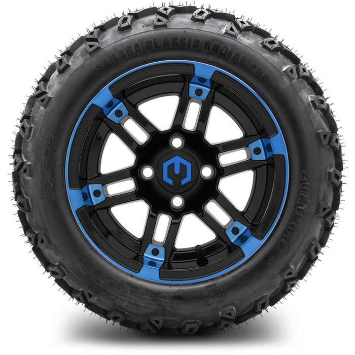 MODZ 12' Aftershock Blue & Black - Tire and Wheel Combo