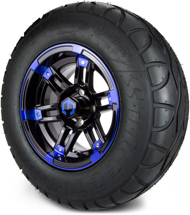 MODZ 12' Aftershock Blue & Black - Tire and Wheel Combo