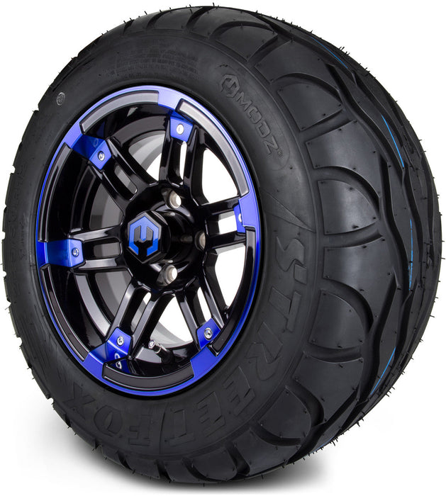 MODZ 12' Aftershock Blue & Black - Tire and Wheel Combo