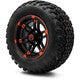 MODZ® 12" Aftershock Red and Black Wheels & Off-Road Tires Combo