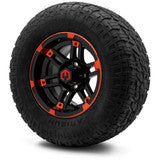 MODZ® 12" Aftershock Red and Black Wheels & Off-Road Tires Combo