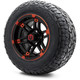 MODZ® 12" Aftershock Red and Black Wheels & Off-Road Tires Combo