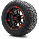 MODZ® 12" Aftershock Red and Black Wheels & Off-Road Tires Combo
