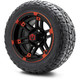 MODZ® 12" Aftershock Red and Black Wheels & Off-Road Tires Combo