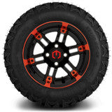 MODZ® 12" Aftershock Red and Black Wheels & Off-Road Tires Combo