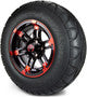 MODZ® 12" Aftershock Red and Black Wheels & Off-Road Tires Combo