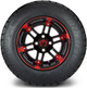 MODZ® 12" Aftershock Red and Black Wheels & Off-Road Tires Combo