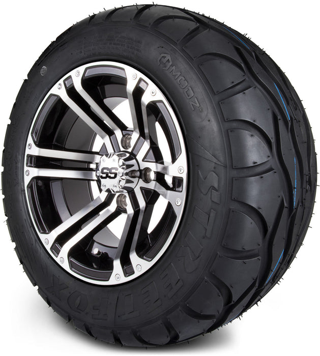 MODZ 12' Enforcer Machined Black - Tire and Wheel Combo
