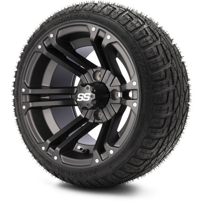 MODZ 12' Enforcer Matte Black - Tire and Wheel Combo