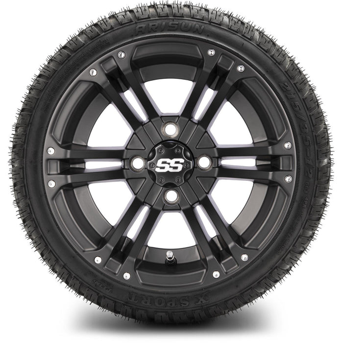 MODZ 12' Enforcer Matte Black - Tire and Wheel Combo