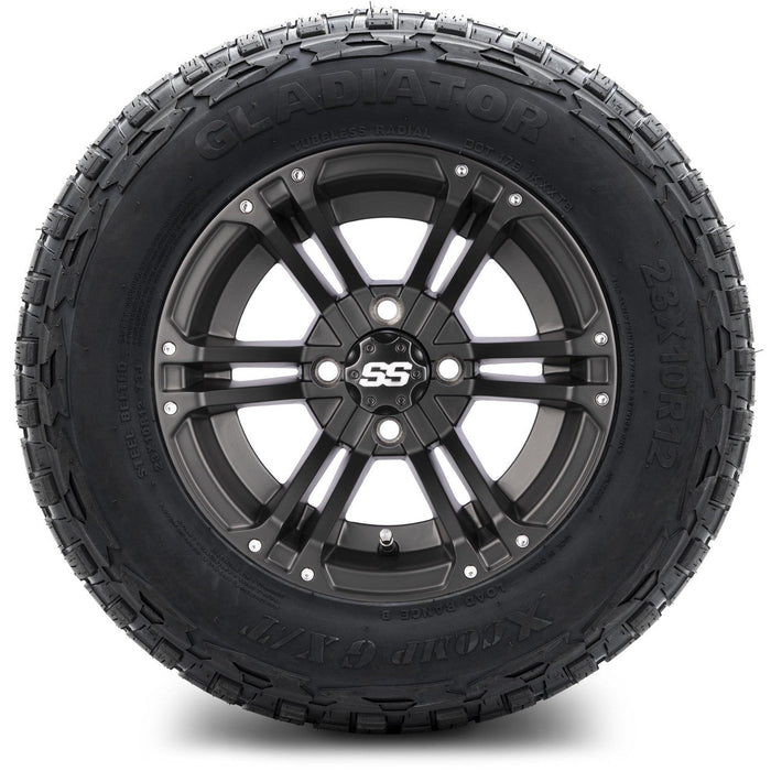 MODZ 12' Enforcer Matte Black - Tire and Wheel Combo