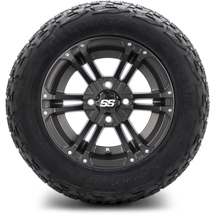 MODZ 12' Enforcer Matte Black - Tire and Wheel Combo
