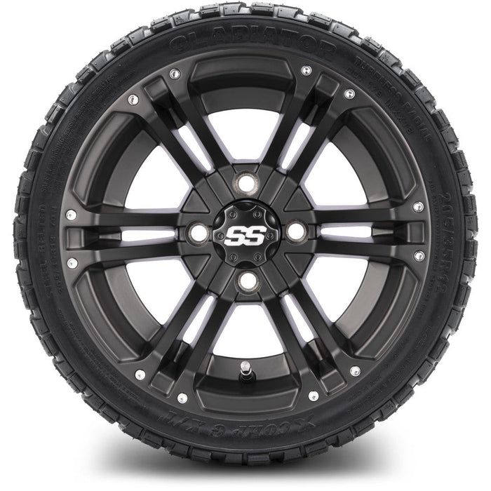 MODZ 12' Enforcer Matte Black - Tire and Wheel Combo