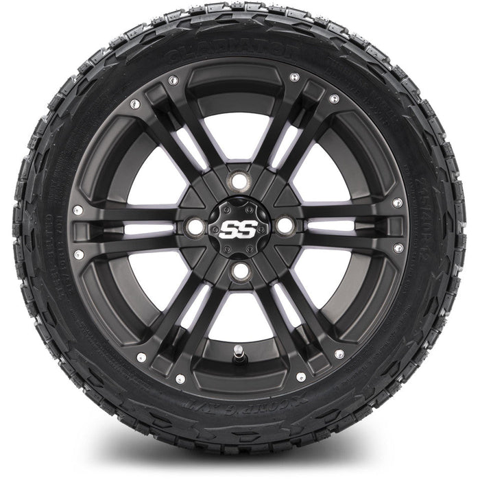 MODZ 12' Enforcer Matte Black - Tire and Wheel Combo