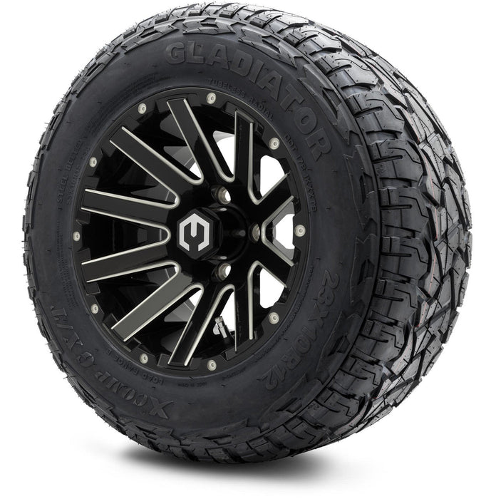 MODZ 12' Mauler Glossy Black - Tire and Wheel Combo