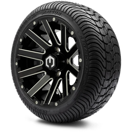 MODZ 12' Mauler Glossy Black - Tire and Wheel Combo