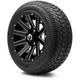 MODZ 12" Mauler Glossy Black with Ball Mill Wheels & Street Tires Combo