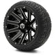 MODZ 12" Mauler Glossy Black with Ball Mill Wheels & Street Tires Combo