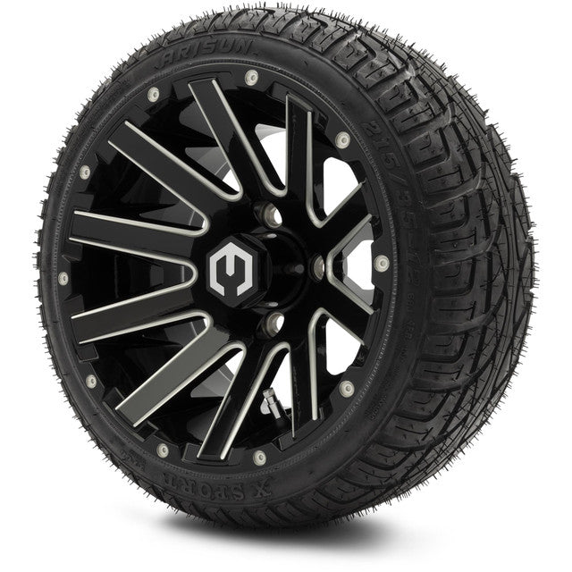 MODZ 12' Mauler Glossy Black - Tire and Wheel Combo