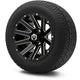 MODZ 12" Mauler Glossy Black with Ball Mill Wheels & Street Tires Combo