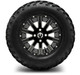 MODZ® 12" Mauler Glossy Black with Ball Mill Wheels & Off-Road Tires Combo