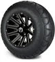 MODZ 12" Mauler Glossy Black with Ball Mill Wheels & Street Tires Combo