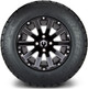 MODZ® 12" Mauler Glossy Black with Ball Mill Wheels & Off-Road Tires Combo