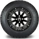 MODZ 12" Mauler Glossy Black with Ball Mill Wheels & Street Tires Combo