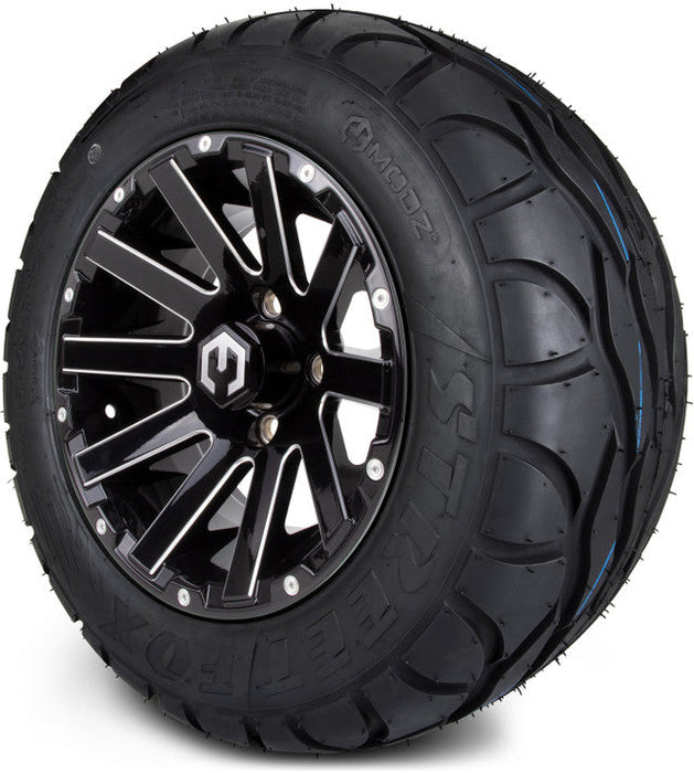 MODZ 12' Mauler Glossy Black - Tire and Wheel Combo