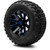 MODZ® 12" Mauler Blue and Black with Ball Mill Wheels & Off-Road Tires Combo