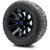 MODZ® 12" Mauler Blue and Black with Ball Mill Wheels & Off-Road Tires Combo