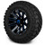 MODZ® 12" Mauler Blue and Black with Ball Mill Wheels & Off-Road Tires Combo