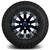 MODZ® 12" Mauler Blue and Black with Ball Mill Wheels & Off-Road Tires Combo