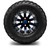 MODZ® 12" Mauler Blue and Black with Ball Mill Wheels & Off-Road Tires Combo
