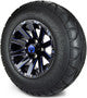 MODZ® 12" Mauler Blue and Black with Ball Mill Wheels & Off-Road Tires Combo