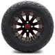 MODZ® 12" Mauler Red and Black with Ball Mill Wheels & Off-Road Tires Combo