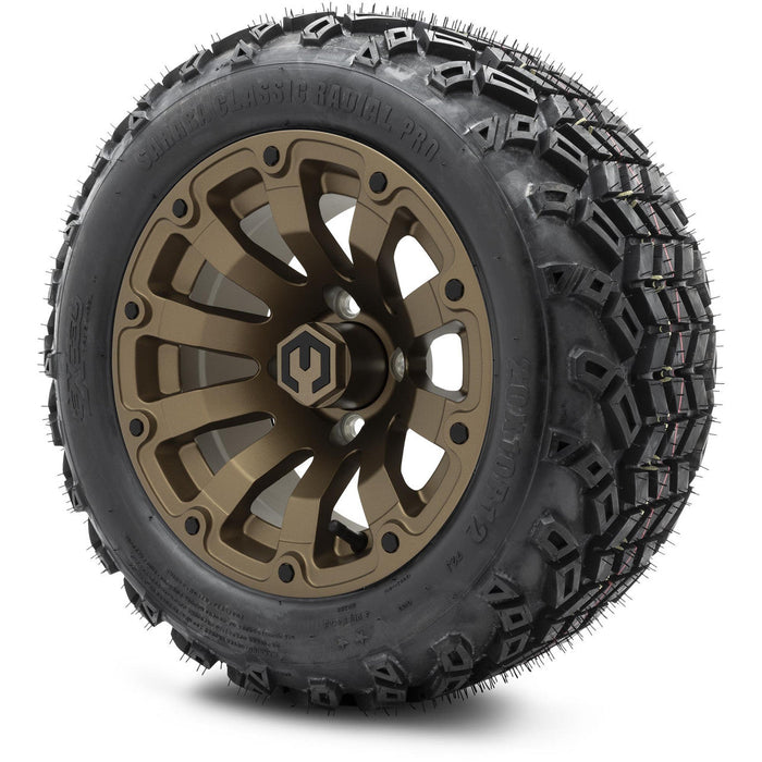 MODZ 12' Bomber Matte Bronze - Tire and Wheel Combo
