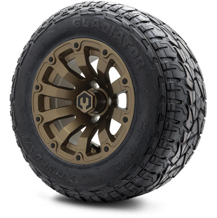 MODZ 12' Bomber Matte Bronze - Tire and Wheel Combo