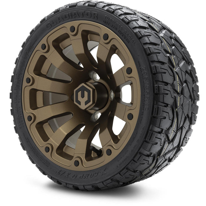 MODZ 12' Bomber Matte Bronze - Tire and Wheel Combo