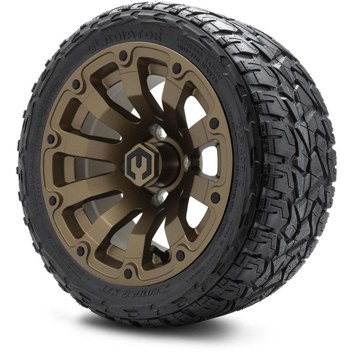 MODZ 12' Bomber Matte Bronze - Tire and Wheel Combo