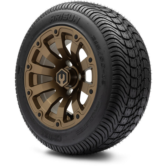 MODZ 12' Bomber Matte Bronze - Tire and Wheel Combo
