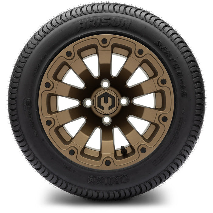 MODZ 12' Bomber Matte Bronze - Tire and Wheel Combo