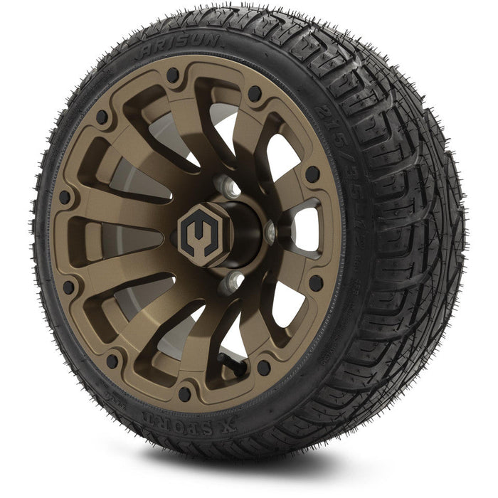 MODZ 12' Bomber Matte Bronze - Tire and Wheel Combo