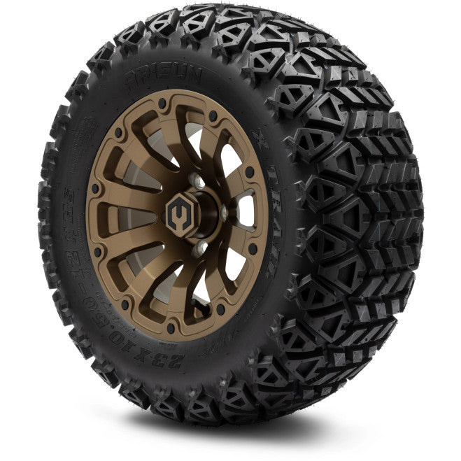 MODZ® 12" Bomber Matte Bronze Wheels & Off-Road Tires Combo