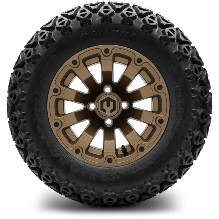 MODZ 12' Bomber Matte Bronze - Tire and Wheel Combo