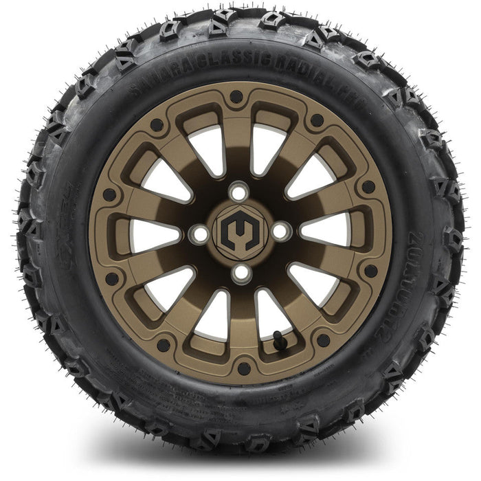 MODZ 12' Bomber Matte Bronze - Tire and Wheel Combo